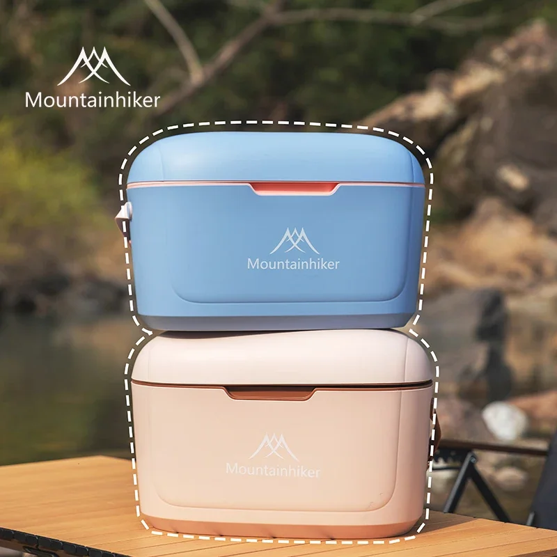 Outdoor Camping Picnic Insulated Cooler Box Mountainhiker 20L Portable Shoulder Strap Cooler Bag Macaron Colors Thermos Box