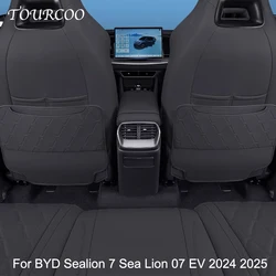 For BYD Sealion 7 Sea Lion 07 EV 2024 2025 Rear Seat Children Anti-kick Pad Cover Anti-dirty Protective Mat Accessories