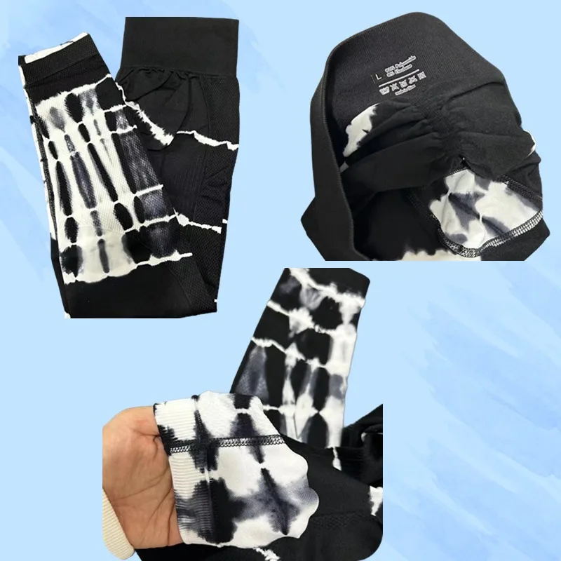 Tie dye Seamless Leggings Women High Waist Yoga Gym Workout Leggings Push Up Butt Sport Trainning Jogging Pants