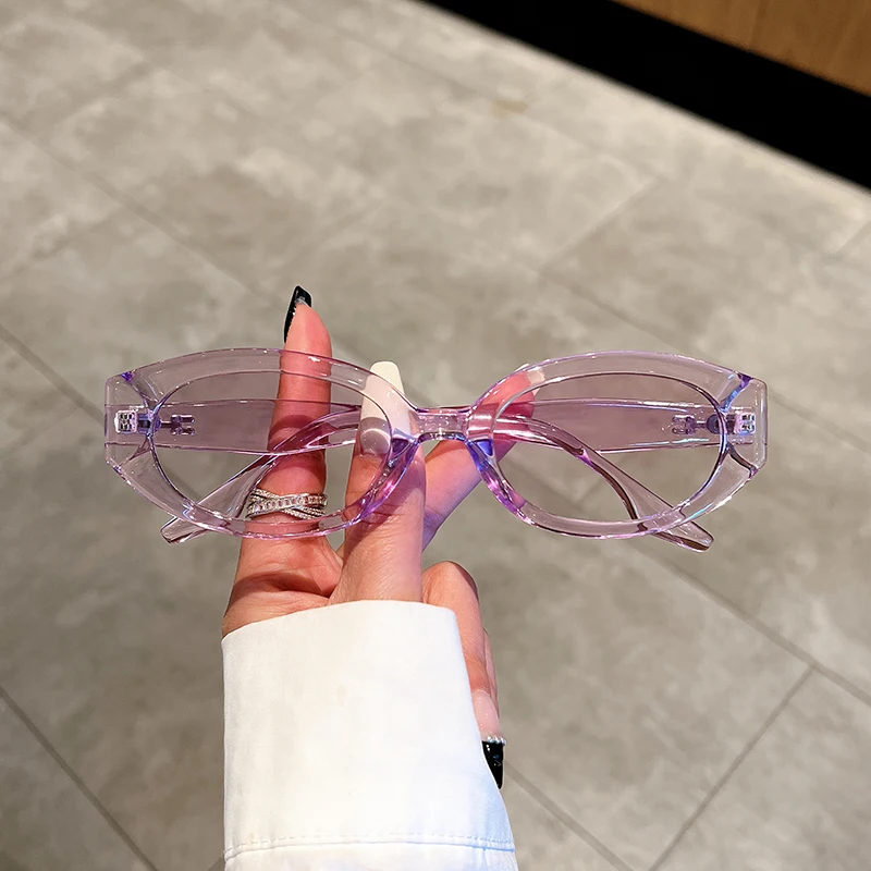 KAMMPT خمر البيضاوي النظارات الشمسية النساء أزياء الرجعية الإناث نظارات شمسية جديدة في العلامة التجارية الفاخرة العصرية مصمم سيدة ظلال النظارات #4