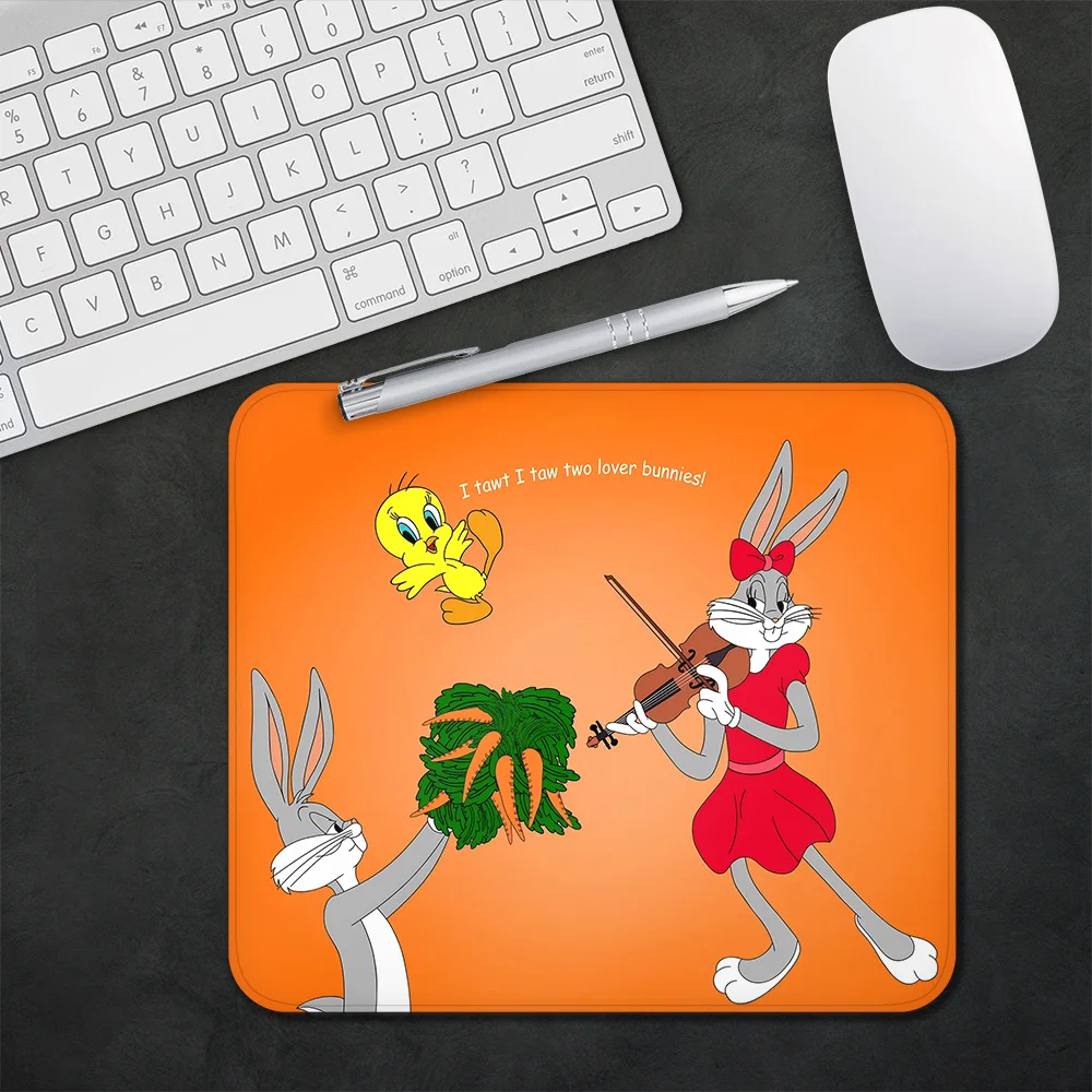 Cute Bunny Cartoon B-Bugs Gaming Mouse Pad XS Small Mousepad For PC Gamer Desktop Decoration Office Mouse Mat Deskmat Rug