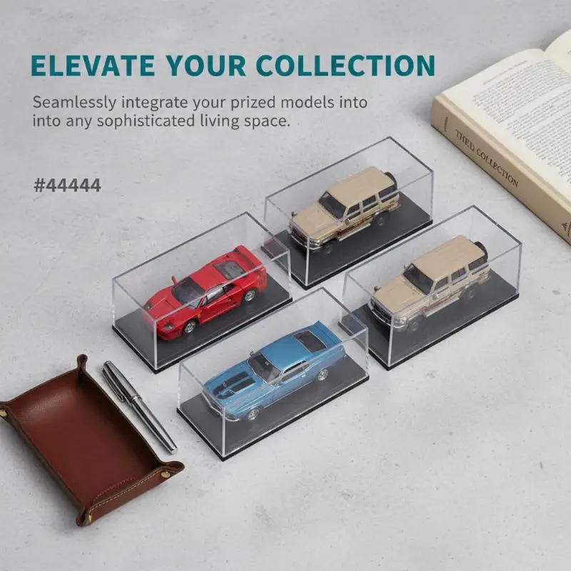 1/5Pcs Acrylic Diecast Model Car Display Case Dust-Proof Showcase Storage Organizer Box for MiniGT 1/64 with Cover