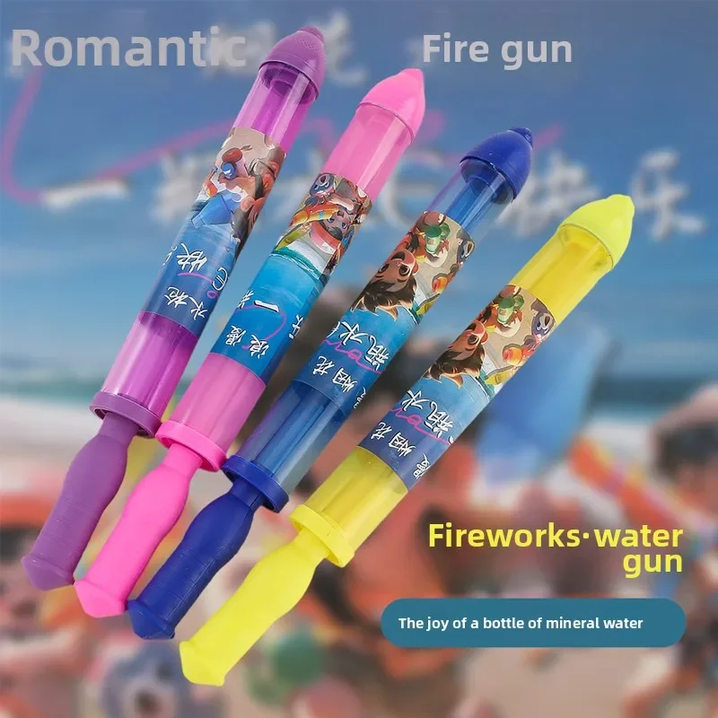 Pistolet à eau en plastique pour enfants, feu d'artifice, jouet, canon à eau dispersé pour la combat aquatique, accessoires de photographie Surprise extractibles