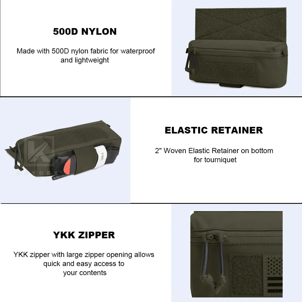 KRYDEX Tactical Mini Dangler Dump Drop Pouch Fanny Pack Tool Storage Bag for JPC CPC LBT D3CR MK3 MK4 Chest Rig Vest Accessories