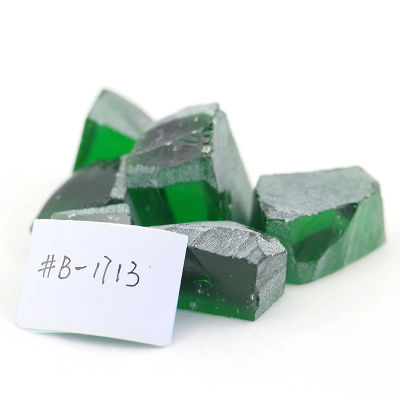 0.2Kg/Lot Green Nanosital Tsavorite Dark #B1713 Nanosital Rough Stone