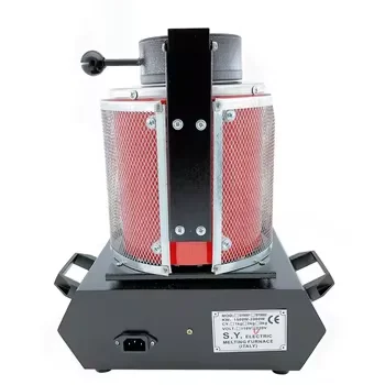 2kg Mini Portable Metal Gold and Silver  Furnace With Gra-phite Crucible for Refining Copper Aluminum Jewelry Melting Furnace