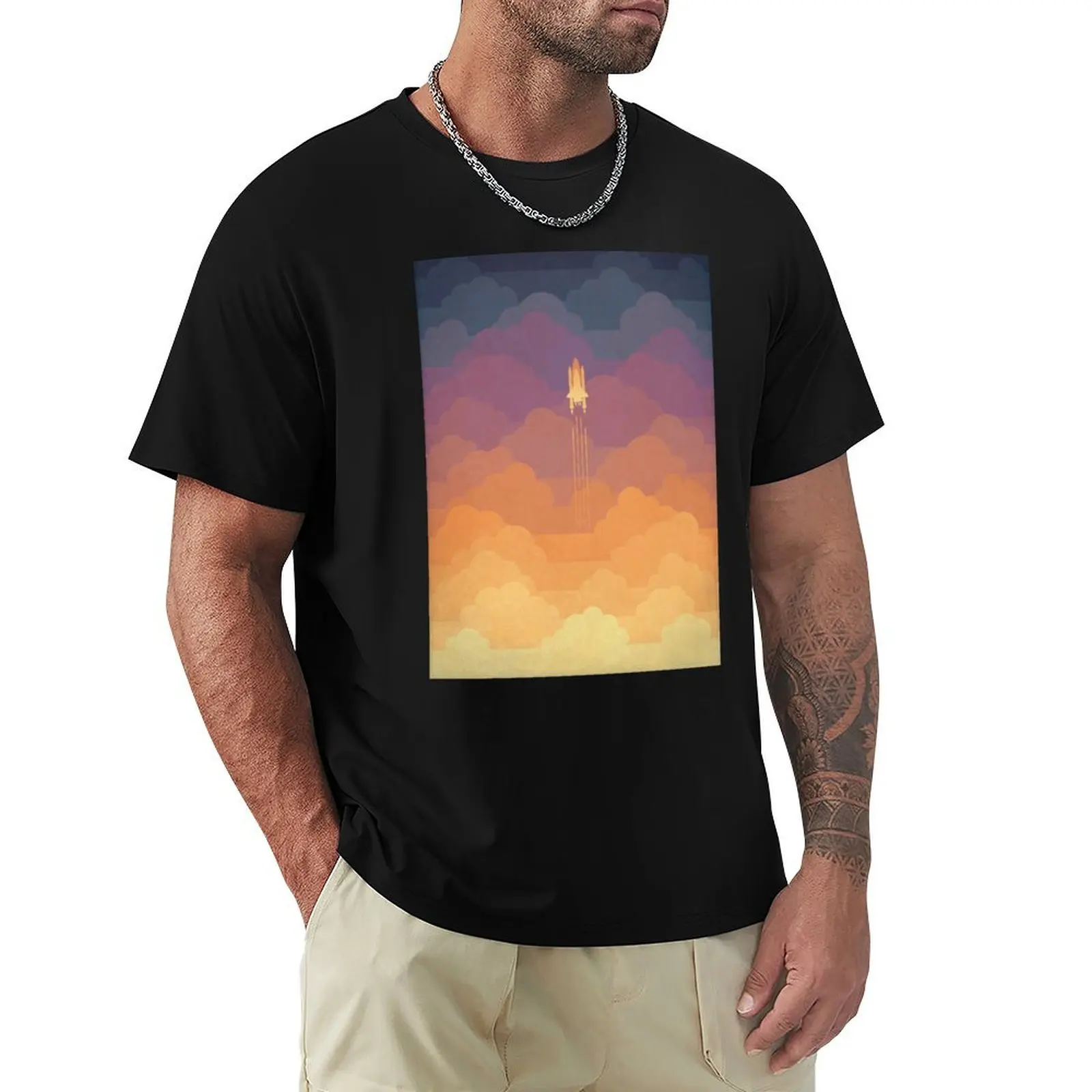 Clouds T-Shirt Summer Sports Quick Dry T-Shirt