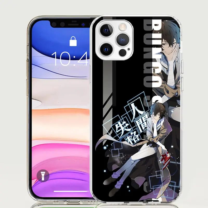 Anime Bungo Stray Dogs Phone Case For iPhone 16 15 Plus 11 14 Pro Max 13 12 Mini XS X 7 8 + SE Pattern Customized Couqe Cover 11