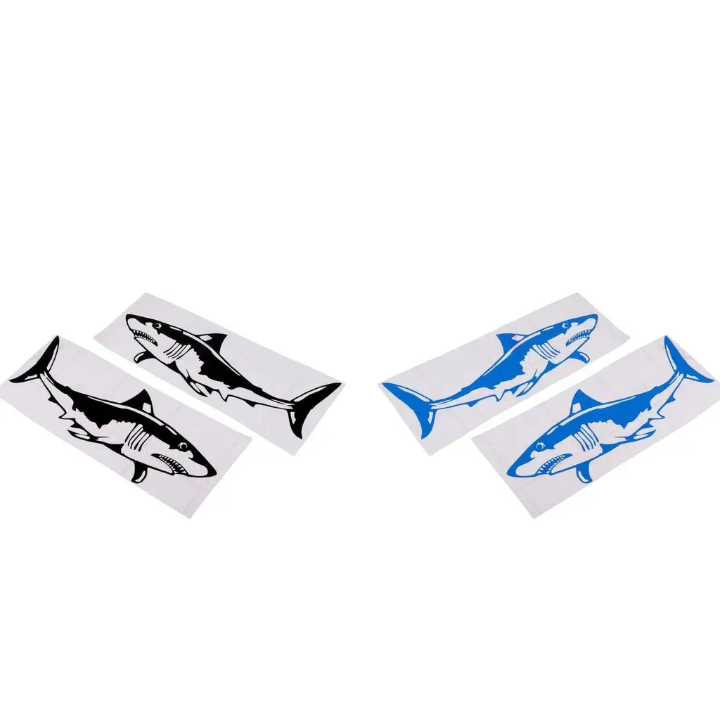 Waterproof Shark Sticker PVC Kayak Decal Universal Accessory for Jet Ski Canoe Dinghy and Car Window