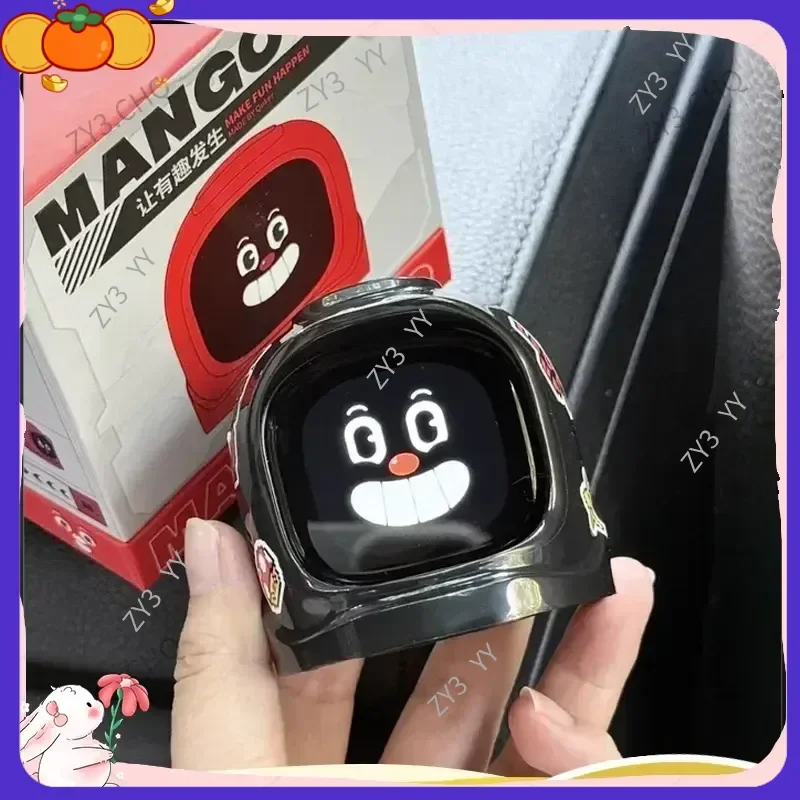 

New Mangogo Car Toy Ornaments Electronic Pet Tide Play Partner Intelligent Robot Expression Car Decoration Toy Holiday Gift