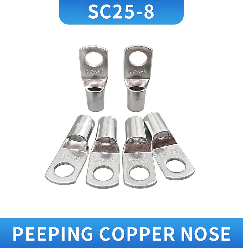 5/10 قطعة العروات كابل النحاس المعلبة مجموعة محطات الأسلاك موصل دعوى 25-8 طقم لحام سلك الأحذية