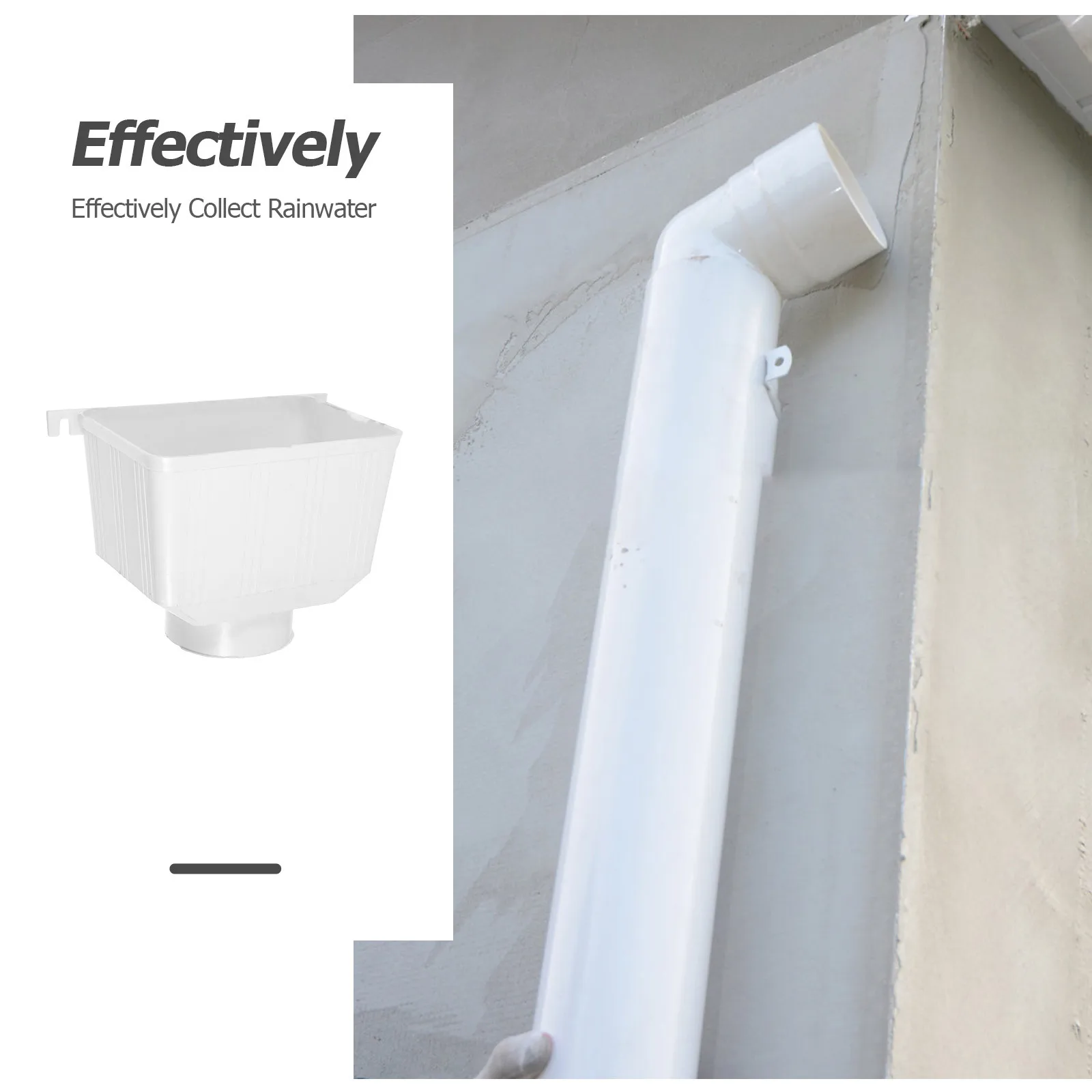 

Downspout Gutter Connector 4 Size Options Heavy Duty Uv Resistant Rainwater Pipe Adapter for Efficient Roof Drainage System