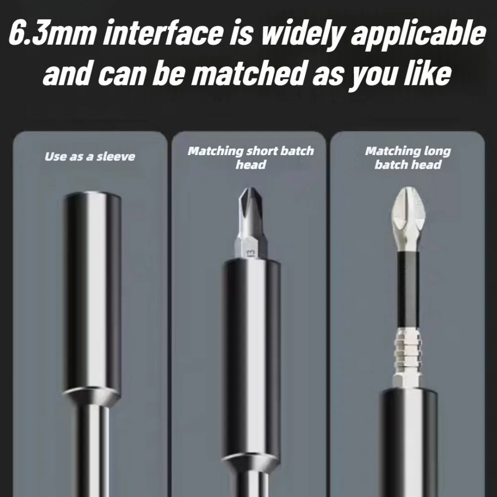 T-Handle Screwdriver Set with Cross and Straight Slot Hexagon and Plum-shaped Heads Plus Socket Set for DIY Lovers Maintenance view 2