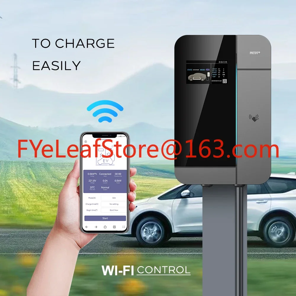 EV Charger Factory Manufacturer Ocpp Type 2 32a 3 Phase 7kw 22kw Wallbox Fast Electric Charging Station EV Car Charger