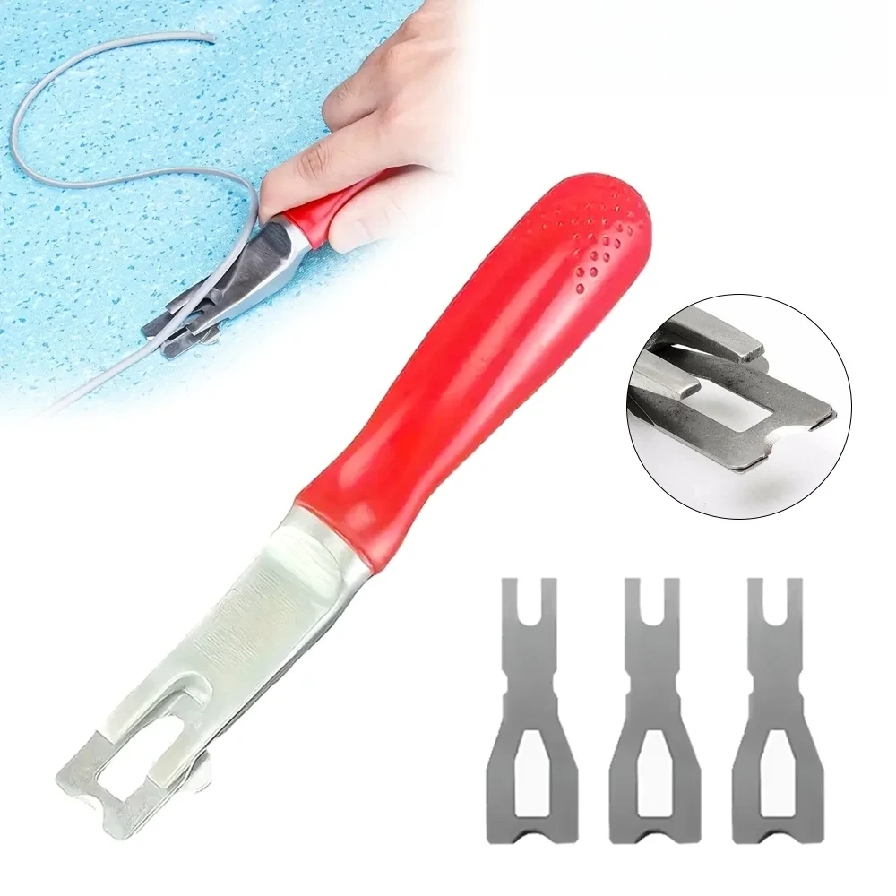 

Vinyl Floor Welding Trimming Tool Welding Rod Flattener Carpet Trimmer Knife Three Blade Scraper Professional Installation Kit