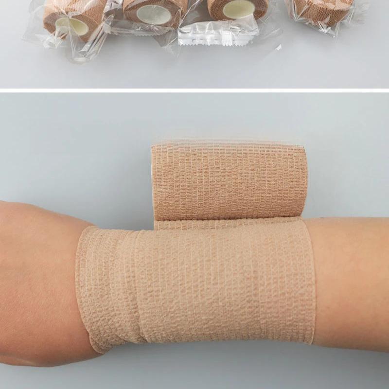 5 لفات ذاتية اللصق ضمادة مرنة التفاف تنفس الشريط الرياضي للمعصم والكاحل والركبة دعم بسط الإسعافات الأولية الشاش #6