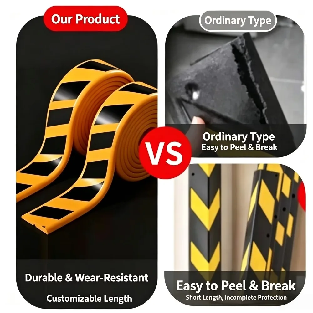 2M Thicken Garage Wall Guard Anti-collision Pad Car Door Protector Foam Edge Bumper Self-adhesive for Car Decoration Accessories