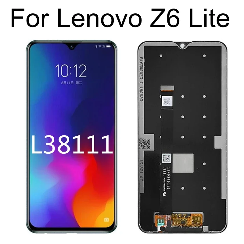 6.30“ LCD For Lenovo Z6 Lite L38111 Touch screen LCD display Digitizer Assembly Replacement For Lenovo Z6 Youth LCD