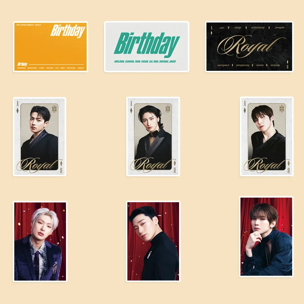 94Pcs/Set KPOP ATEEZ Birthday PVC High Quality Phone Luggage Stickers Hongjoong Seonghwa Yunho Yeosang Notebook Decoration