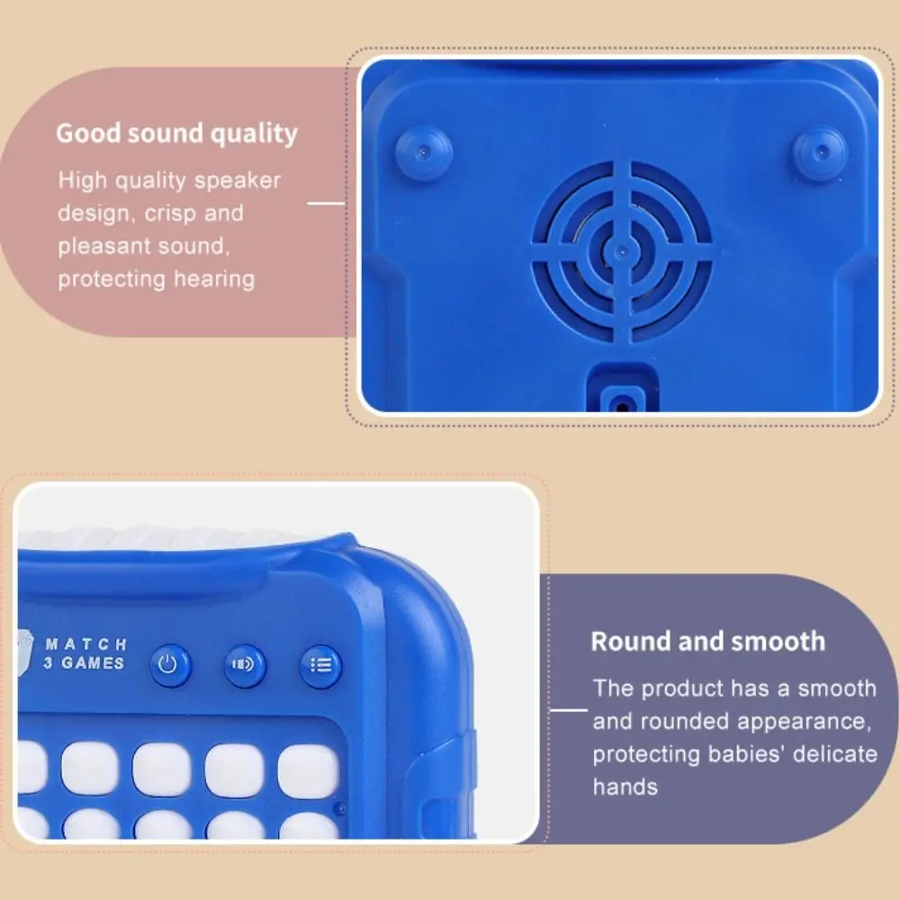 Plastics Handheld Electronic Games Puzzle Education Console Training Machine Learning Montessori Electronic Matching Board Game