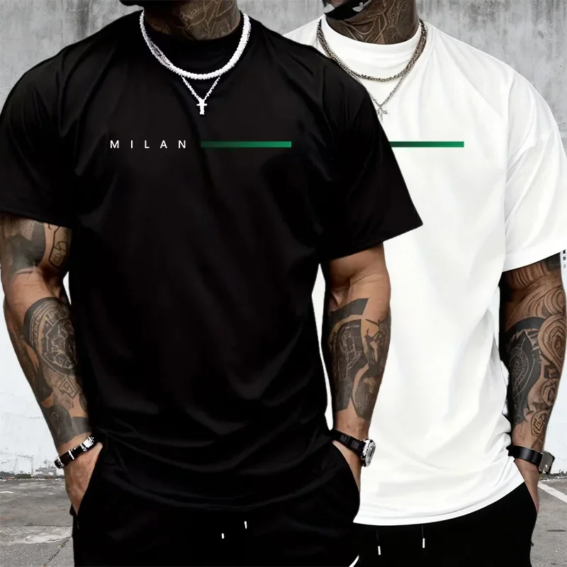 

Мужская хлопковая свободная мужская футболка для бега с коротким рукавом, модная повседневная горячая распродажа, летняя удобная повседневная уличная футболка высокого качества, простая