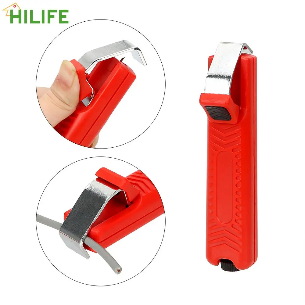 DIYWORK 8-28mm Mini Electrician Knife Adjustable PVC Cable Cable Stripping Knife Wire Stripper Knife Plastic Handle