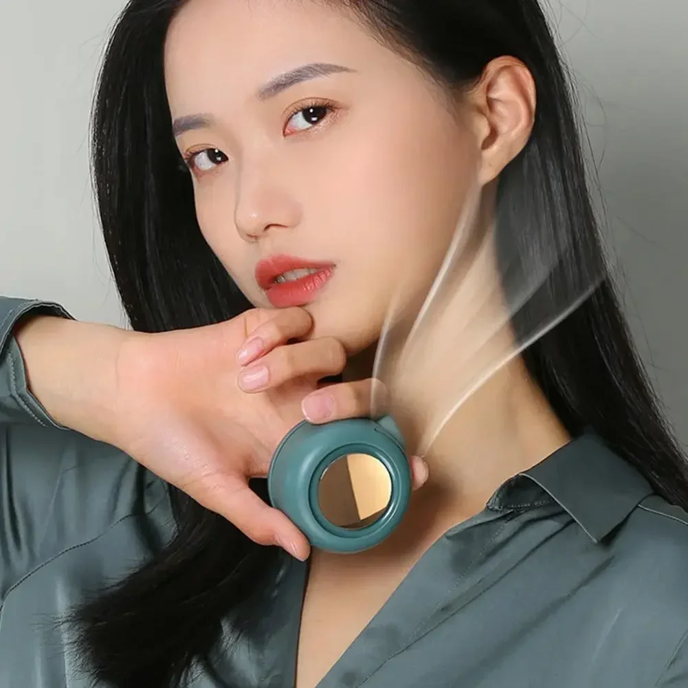 Portable Bladeless Waist Clip Fan 3 Speed Silent Cooling Device_voghion.com