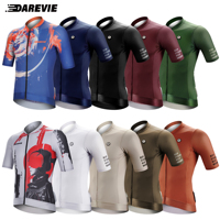 DAREVIE Cycling Jersey SPF 50 Anti-UV Training Level Slim Fit Small Size Men Women Man Cycling Maillot Bike Jersey Cycling Shirt
