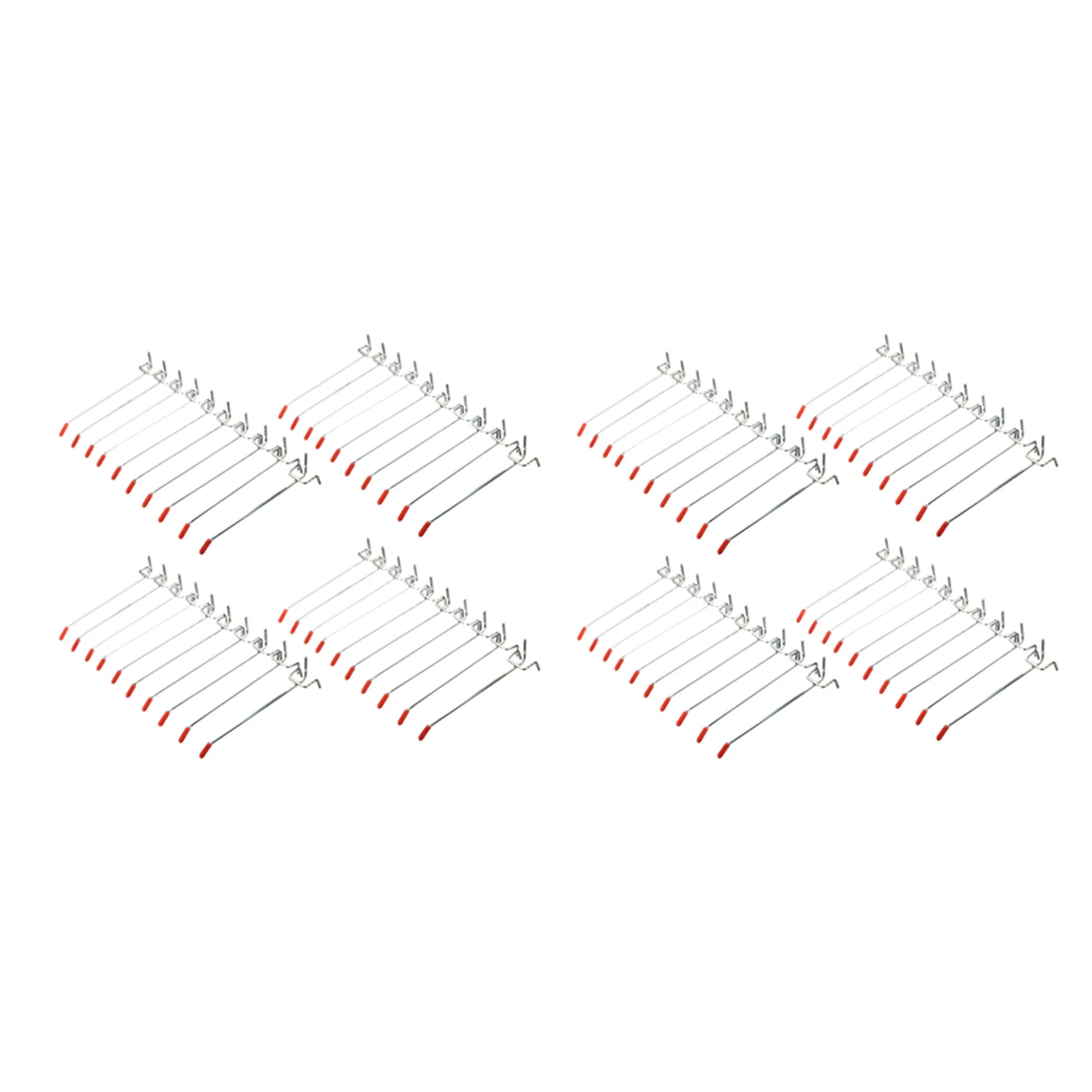 

ABUF-80Pcs Single Pegboard Hooks 150Mm Board Slat Wall Retail Display Shop Peg Fits 25Mm