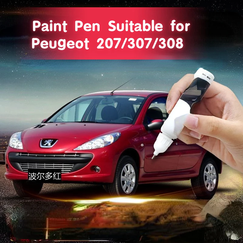 

Paint Pen Suitable for Peugeot 207/307/308 Automobile Coating Paint Fixer Bordeaux Red Special Original Paint Scratch Fabulous R