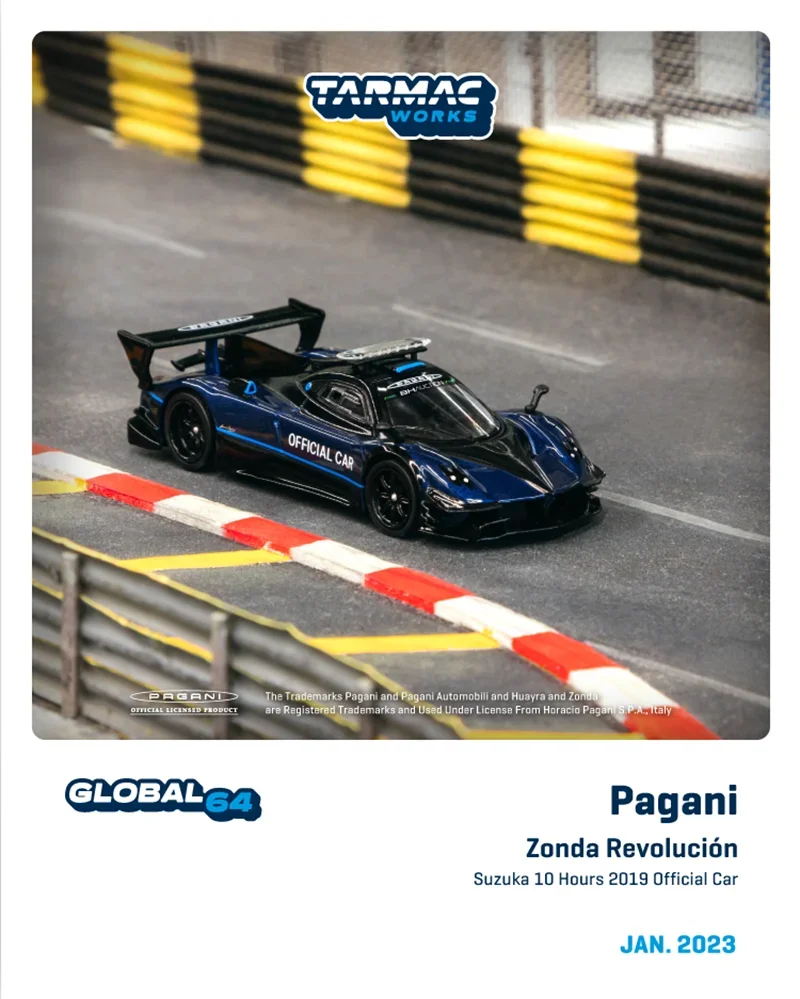 Tarmac Works 1/64 Pagani Zonda Revolucion Suzuka 10hr2019 Official Car Model Car