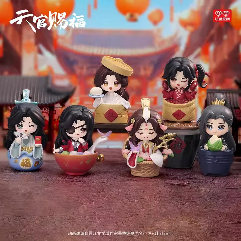 Heavenly Officials Blessing Blind Box Tian Guan Ci Fu Anime Xie Lian Hua Cheng Figures Model Mysterious Surprise Toy Figure Doll