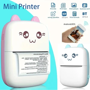 Mini Wireless Thermal Printer BT 200DPI Tag Photo Memorandum Question Wrong Print Printer Bluetooth USB Cable Portable 9 Main Sales Mini Termal Printer Portile - №5