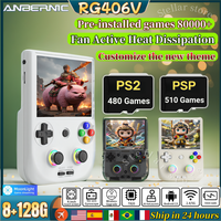 ANBERNIC RG406V Retro Handheld Game Video Player Console 4-inch IPS screen Android13 Bluetooth WIFI 8G+128G RG 406V 512G PSP PS2