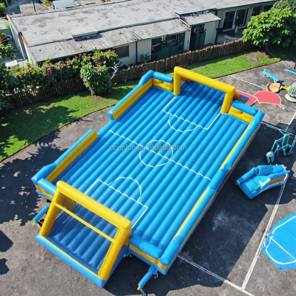

Customized PVC Outdoor Sports Inflatable Soccer Field Children's Amusement Park Football Pitch for Sale