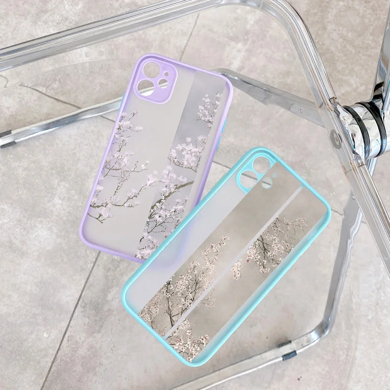 Vintage Rose Flower Phone Case for iPhone 16 Promax 7 8 Plus SE2 X XR XS MAX 12 13 11 14 15 Pro Max Back Shockproof Cover Fundas