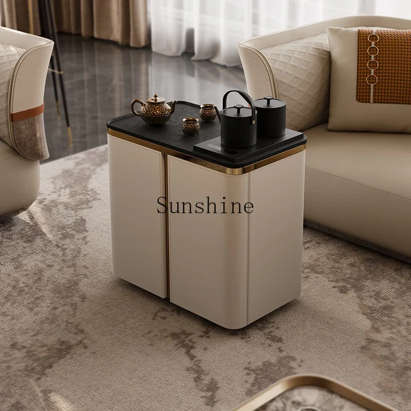 

Household small tea table cart mobile tea cabinet modern