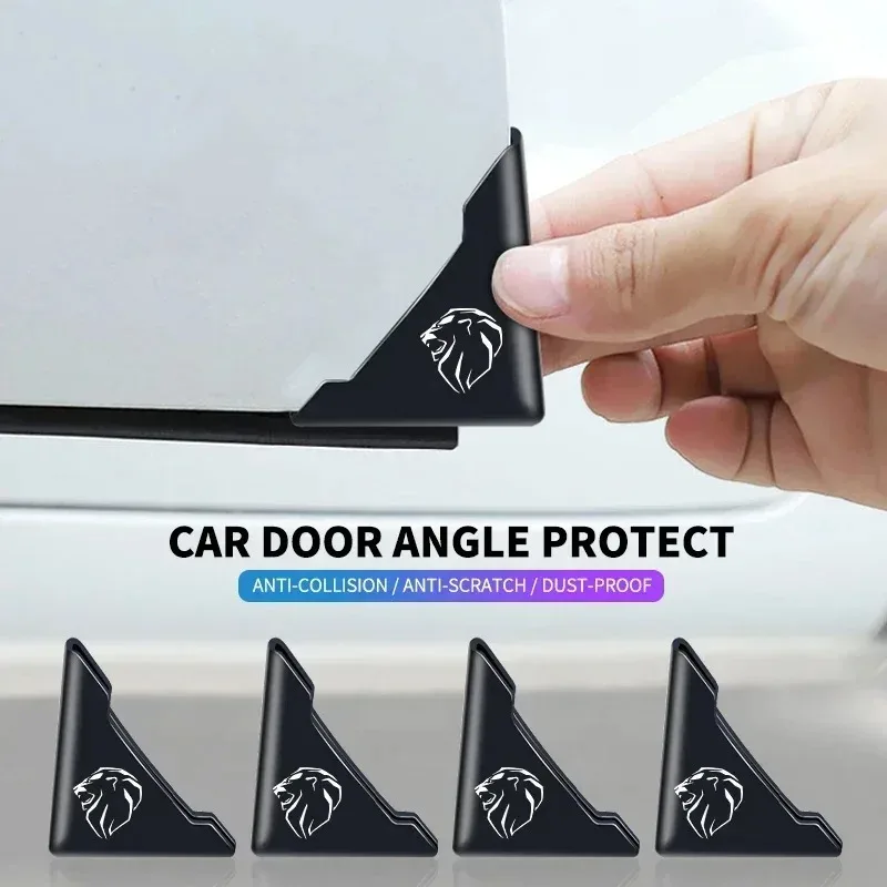 2pcs Silicone Car Door Corner Cover Bumper Scratch Protector For Peugeot 407 508 2008 5008 307 308 3008 206 207 208 107 205