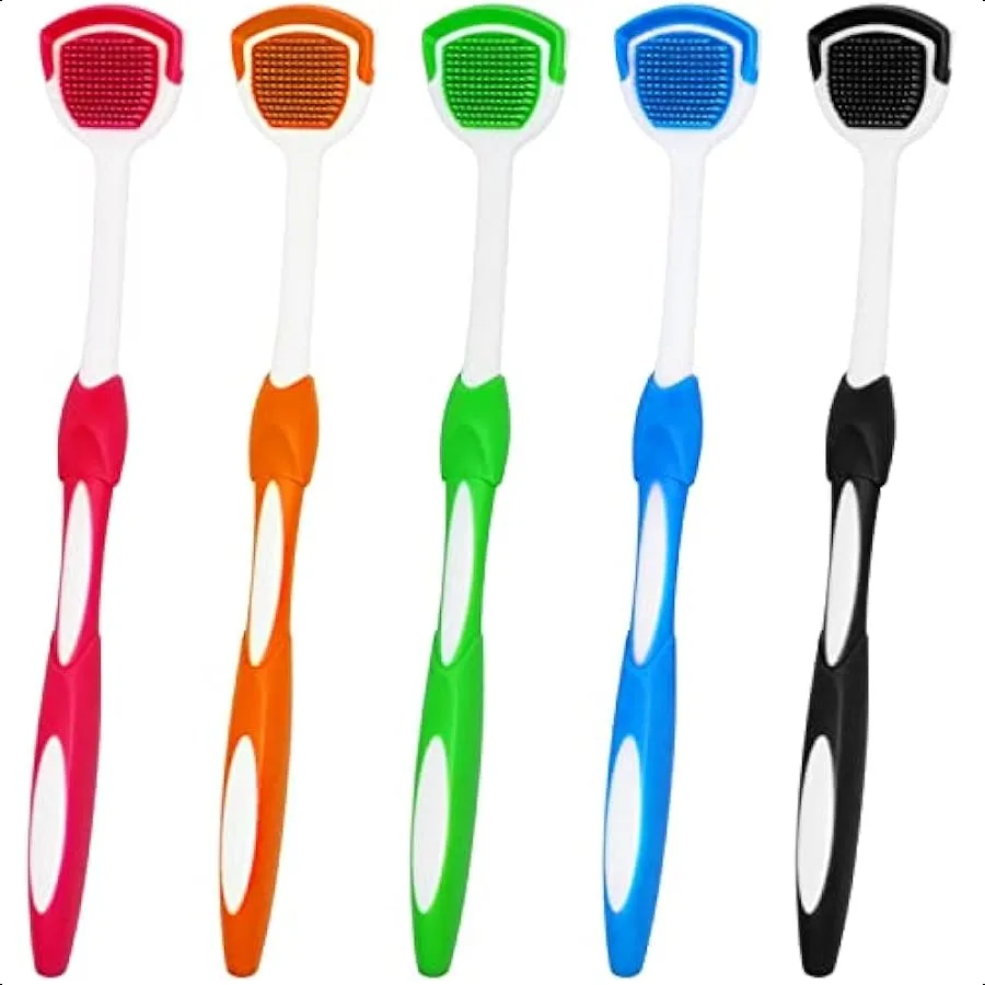 

Tongue Brush Tongue Scraper Tongue Cleaner Tongue Scraper Brush Tongue Scraper Cleaner Tongue Brushes Helps Fight Bad Breath 5