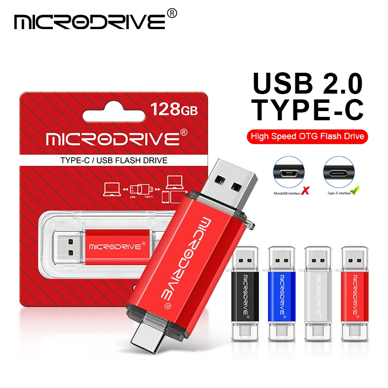 

Type C USB Flash Drive Micro OTG Pen Drive 4GB 8GB 16gb 128GB 100GB 64GB 32GB Pendrive High Speed USB Stick