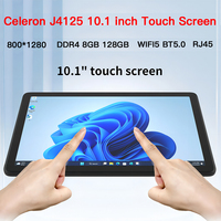 Higole F10 10.1 Inch Celeron J4125 Fanless Mini PC Windows 11 WiFi 8GB 128GB 800*1280 Touch Screen Tablet PC Desktops Computer