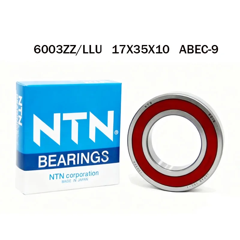 

Japan 100% Original NTN Bearing 5Pcs 6003-ZZ 6003-LLU ABEC-9 Ball Bearing 17x35x10mm High Speed Deep Groove 6003 bearings 베어링