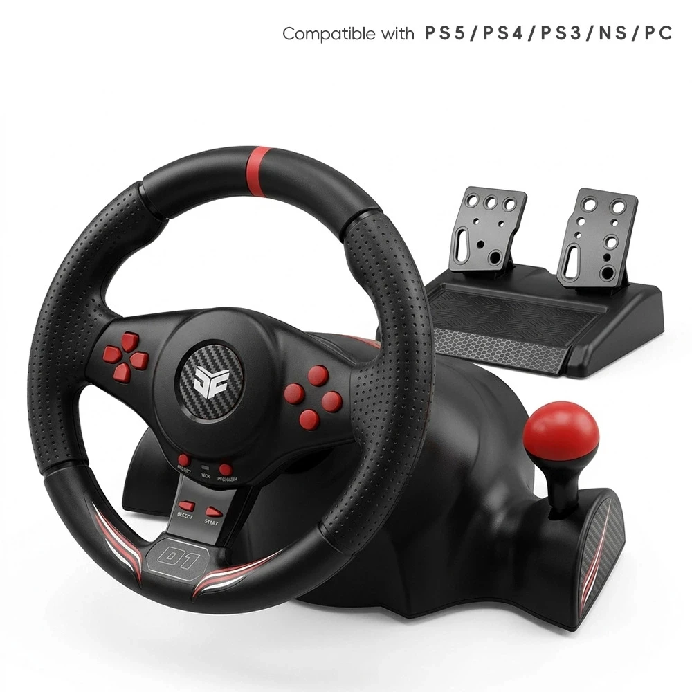 Suitable for PS5/PS4/PS3/Switch/NS2/PC Computer/Android TV Racing Game Steering Wheel