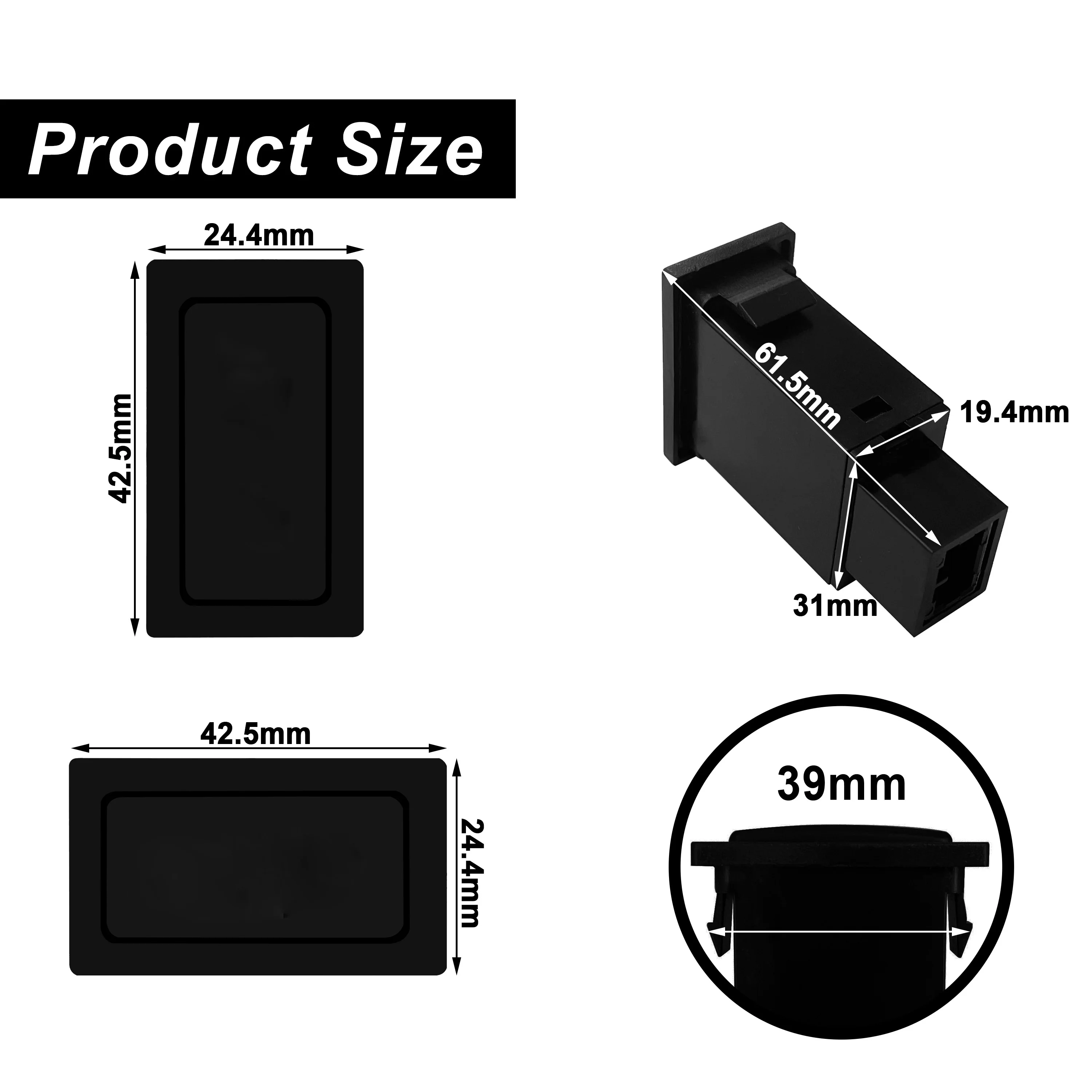 12V 24V Car Push Switch Green LED Push Switch ON OFF for Starlink Toyota LandCruiser 80 Prado 90 95 Button Accessories Replaceme view 2