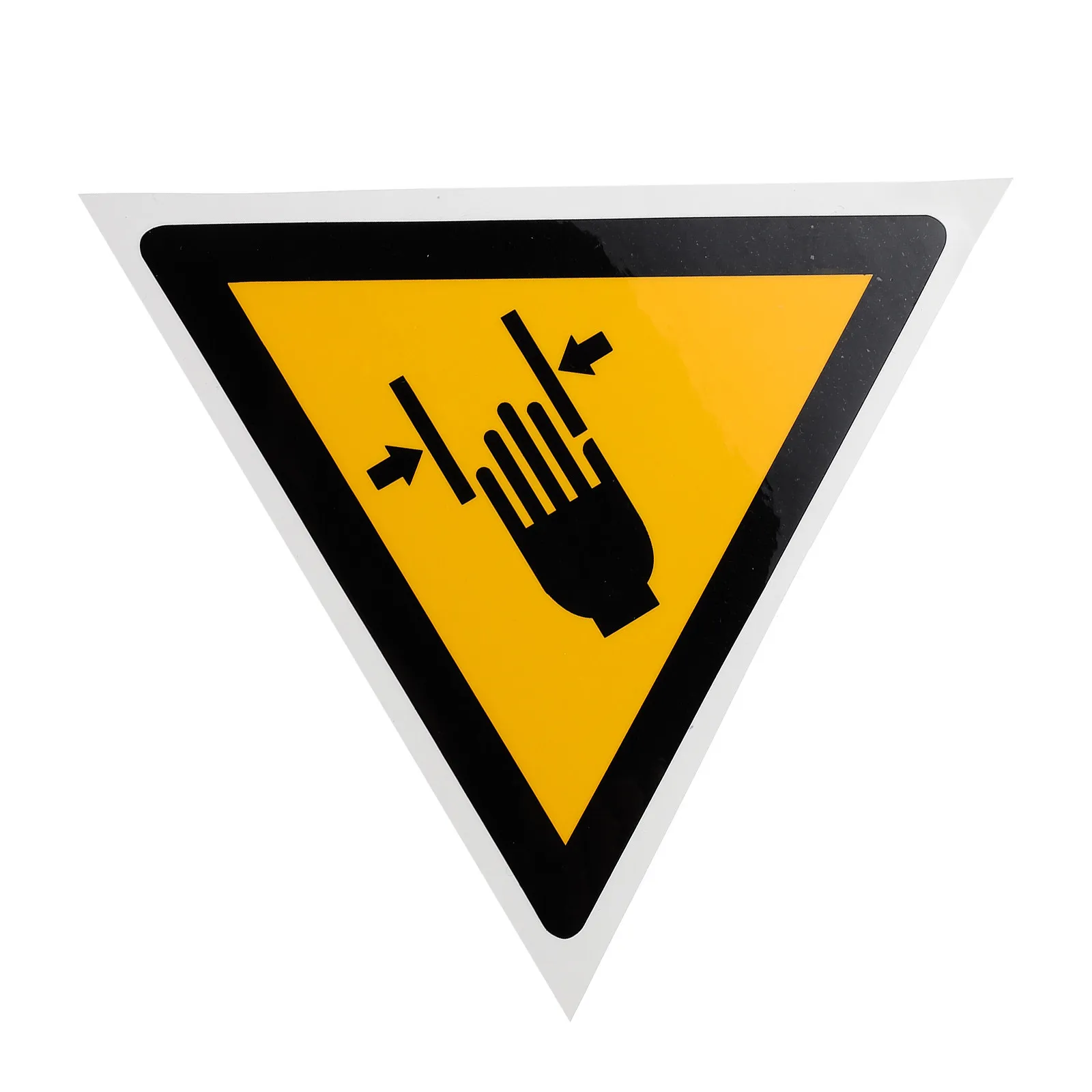 1Pcs Safety Label Sticker Caution Hand Crushing Warning Sign Decal for Equipment Protection Safety Warning Sticker