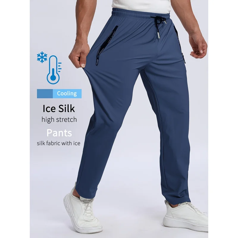 

Pants Gym Man Men Gift Dry And Breathable Men's Sports Trousers Sweatpants Summer Moisture-Wicking Fishing Baggy Football New