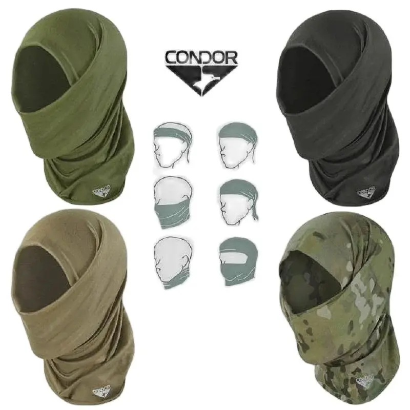 Condor MC Camo Sand Multipurpose Tactical Sports Headband Mask Scarf Headband Neckband