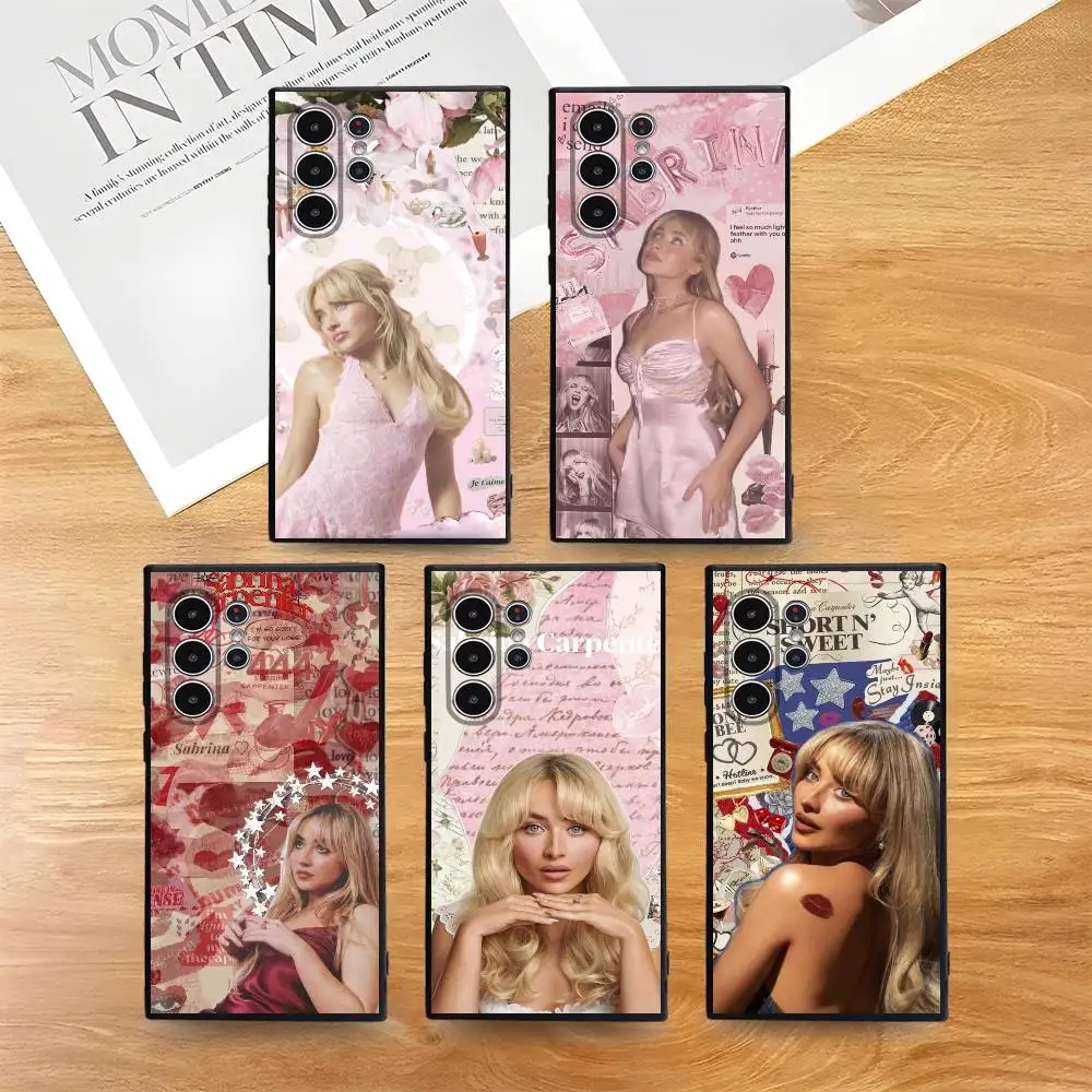 

Singer S-Sabrina C-Carpenter Phone Case For Samsung S Series S21 S22 S23 S24 S25 FE Plus Ultra TPU Soft to Skin friendly