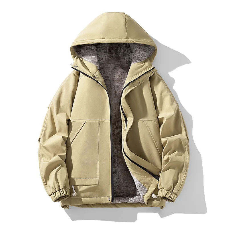 

Plus Size 8XL Hiking Jackets for Men Outdoor Thicken Warm Overcoat Windproof Waterproof with Hood Trekking Jackets Winter New