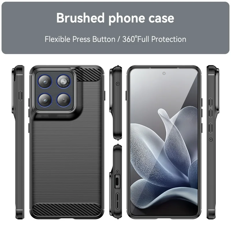 غطاء حماية لهاتف Moto Edge 70 لهاتف Moto X70 Air Capas مدرع مقاوم للصدمات ومصد خلفي ناعم من ألياف الكربون Fundas Motorola Moto Edge 70 #4